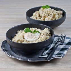 Mushroom Risotto and Poached Egg