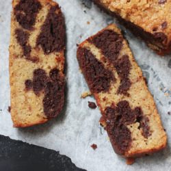 Black and White Banana Loaf