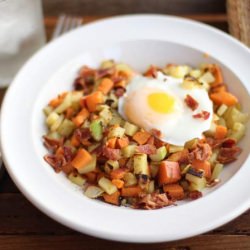 Sweet Potato, Apple, and Bacon Hash