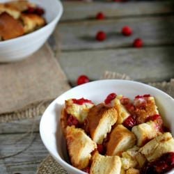 Cranberry Bread Pudding