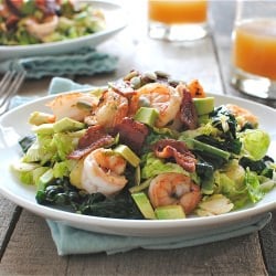 Brussels Sprouts and Shrimp Salad