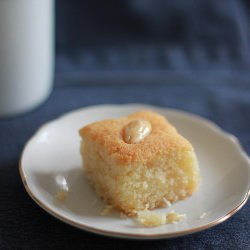 Eggless Semolina and Coconut Cake