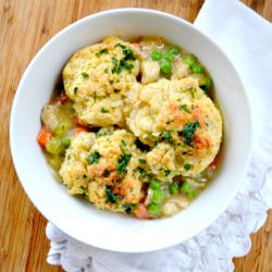 Chicken Or Turkey With Biscuits