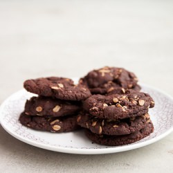 Dark Chocolate Oatmeal Cookies