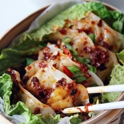 Spicy Gyoza In Chilli Oil