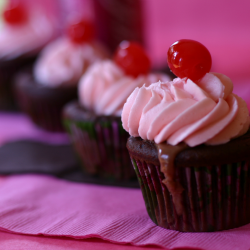 Cherry Coke Cupcakes