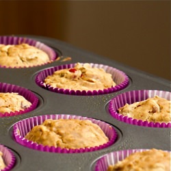 Peanut Butter Filled Oatmeal Muffin