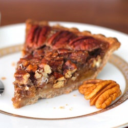 Skinny Maple Pecan Pie