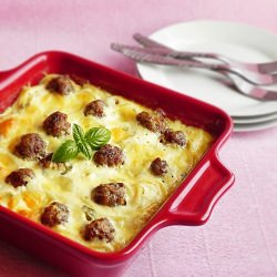 Baked Pasta with Meatballs