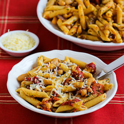Meatless Penne with White Beans