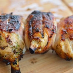 Grilled Chicken Wrapped in Bacon