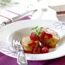 Tenderloin with Raspberry Sauce