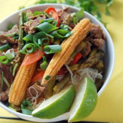Beef and Asparagus Curry