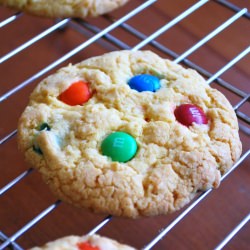 M&M and Coconut Cake Cookies