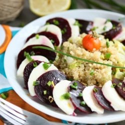 Roasted Beet Mozzarella Salad