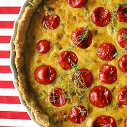 Tomatoes and Leek Tart
