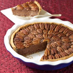 Healthy Chocolate-Bourbon Pecan Pie