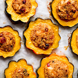 Quinoa-Stuffed Acorn Squash Rings