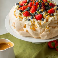 Pistachio Pavlova