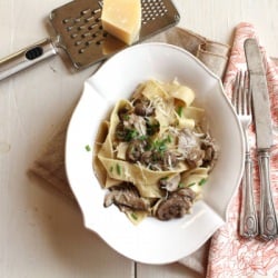 Pappardelle with Mushrooms