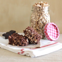 Chewy Chocolate Puffed Grain Square