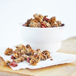 Peanut Butter and Cranberry Granola