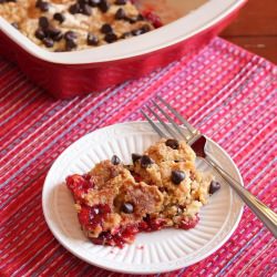 Chocolate Cherry Cobbler