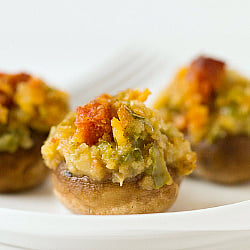 Mrs. Waterman’s Stuffed Mushrooms