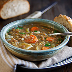 Lentil Soup with Coriander Cumin