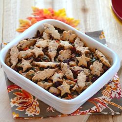 Turkey Pot Pie w/ Cranberry Crusts