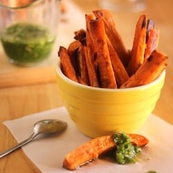 Sweet Potato Fries and Chutney