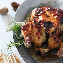 Game Hens with Cranberry, Chipotle