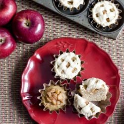 Caramel Apple Pie Cupcakes