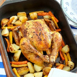 Roast Brined Chicken
