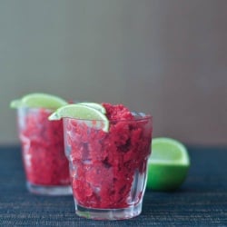Raspberry Lime Granita