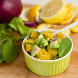 Citrus Salsa with Salmon