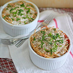 Spaghetti Pot Pies