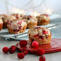 Cranberry Eggnog Muffins