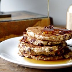 Chocolaty Oatmeal Pancakes