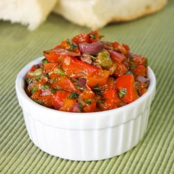 Red Peppers and Olives Spread