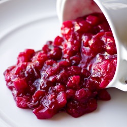 Spiked Cranberry and Pear Compote