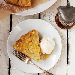 Upside Down Maple Apple Cake