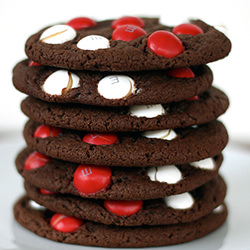 Christmas M&M Cookies