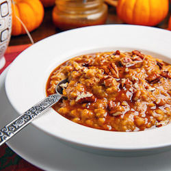 Slow Cooker Pumpkin Pie Steel Cut Oatmeal