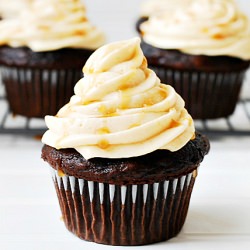 Salted Caramel Mocha Cupcakes