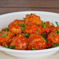 Italian Meatballs with Marinara Sauce