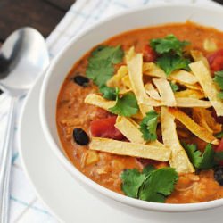 Creamy Chicken Tortilla Soup