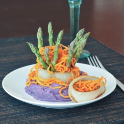 Triple Onion Veggie Tower