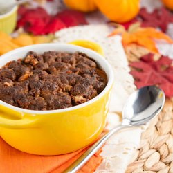 Garlic Maple Sweet Potato Casserole
