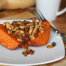 Roasted Yams w/ Walnuts & Raisins